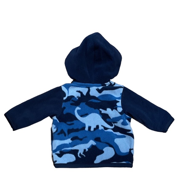 Old Navy Dinosaur Camo Fleece Zip-up Hoodie/Jacket - Picture 2 of 3